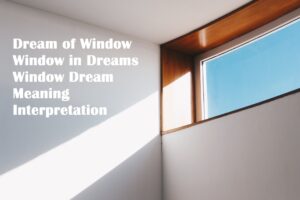 Dream of Window Window in Dreams Window Dream Meaning Interpretation