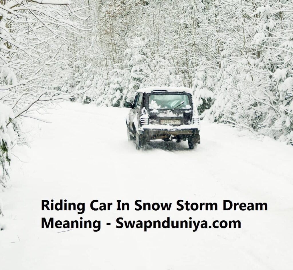 Riding Car In Snow Storm Dream Meaning 