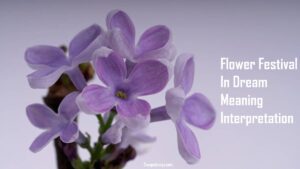 Flower Festival In Dream Meaning Interpretation