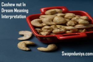 Cashew nut In Dream Meaning Interpretation