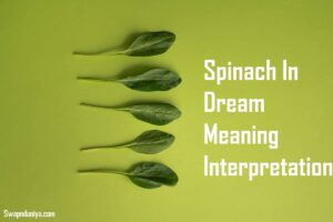 Spinach In Dream Meaning Interpretation